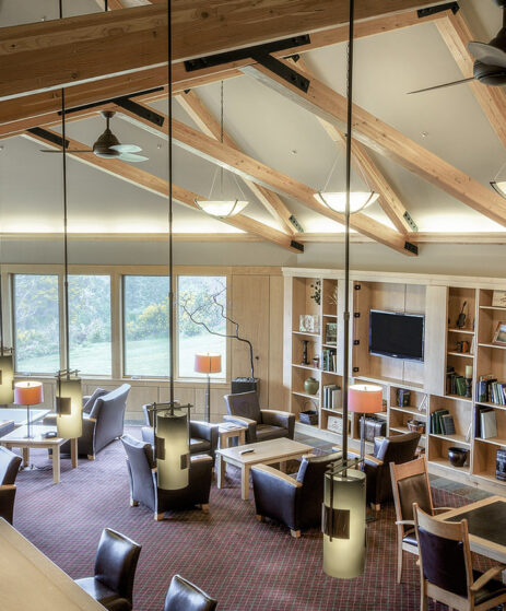 Bar Above lounge room with chairs and tables